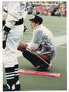 Joe Loria on the sidelines